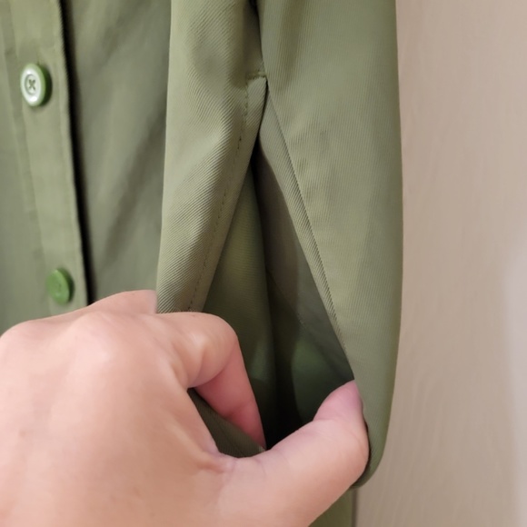 Everlane Japanese GoWeave Picnic Apron Dress Size 2 Green Drapey Lightweight - Picture 8 of 11